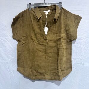 Natural Reflections Brown Women's Blouse